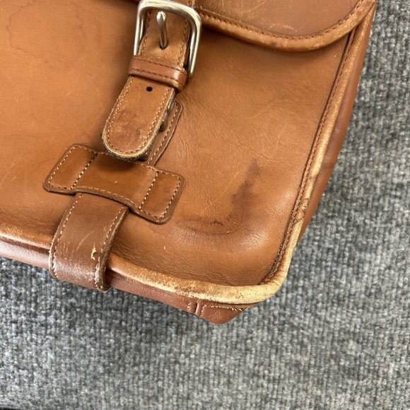 Authentic Vintage Coach Madison 5325 London Tan Leather Briefcase Laptop - Picture 2 of 11